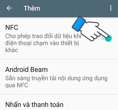 Bật NFC