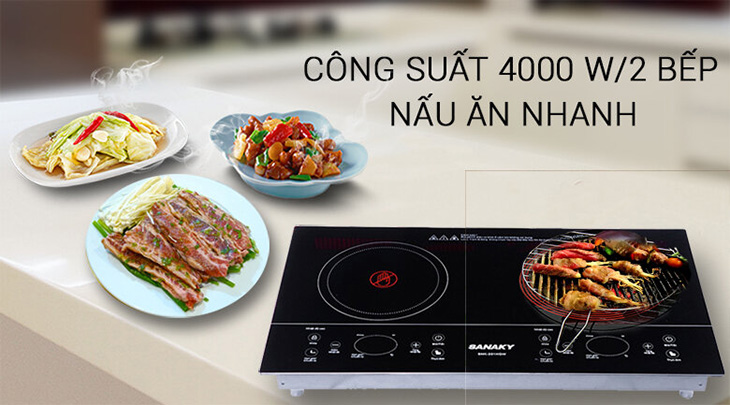 Khả năng làm nóng cực nhanh nhờ công suất cao