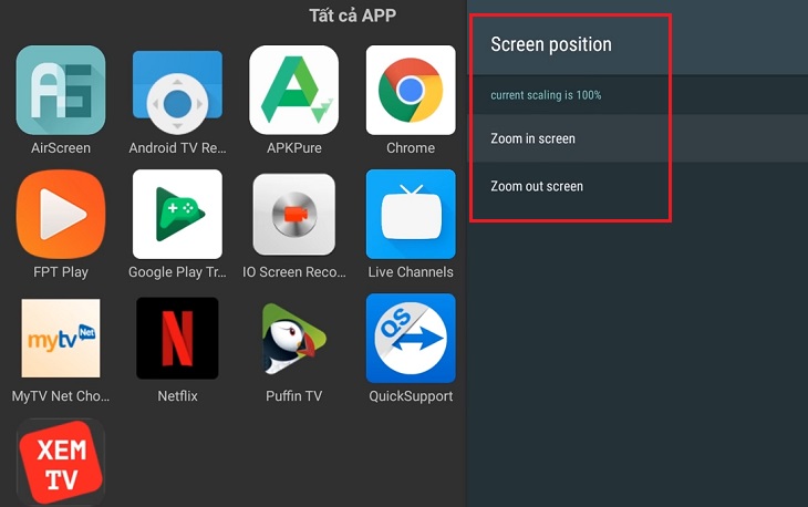 11 lỗi thường gặp trên Android TV box và cách khắc phục > Điều chỉnh lại độ phân giải trên Android TV9