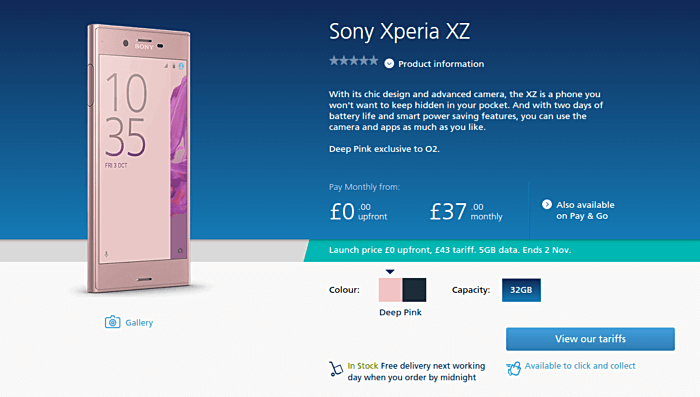 Sony mở bán Xperia XZ phiên bản màu hồng 