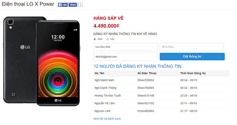LGXPower_1 Ông vua pin trâu LG X Power đã cho phép đặt hàng, giá dưới 4.5 triệu