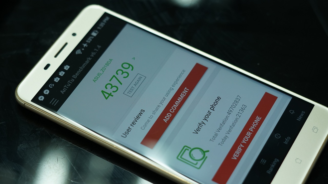 Điểm AnTuTu của ZenFone 3 Laser với chip Snapdragon 430, RAM 4 GB Điểm AnTuTu của ZenFone 3 Laser với chip Snapdragon 430, RAM 4 GB