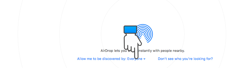 Bật AirDrop trên máy tính
