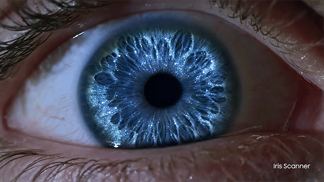 What is iris recognition technology on phones?