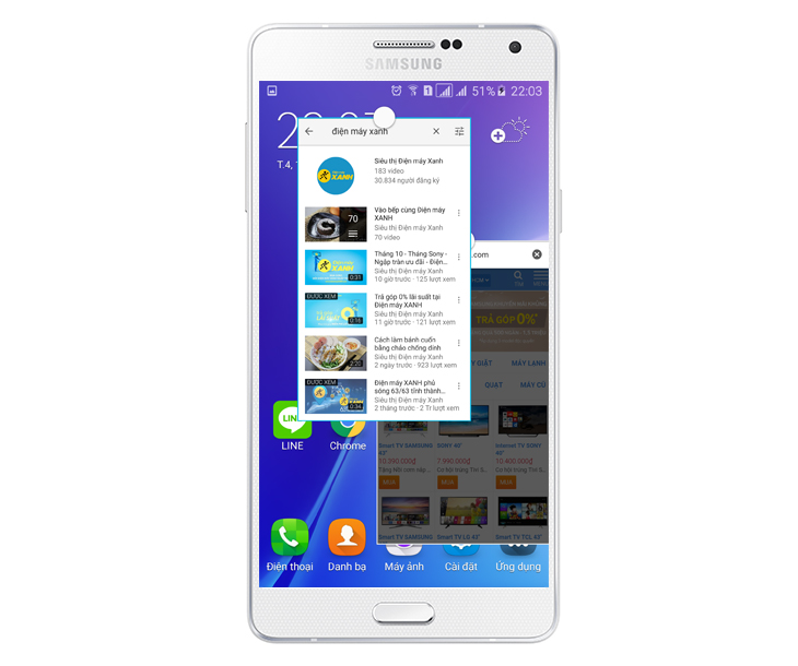 Tính năng đa cửa sổ trên điện thoại Samsung là gì?