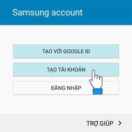 Cách tạo tài khoản Samsung Account