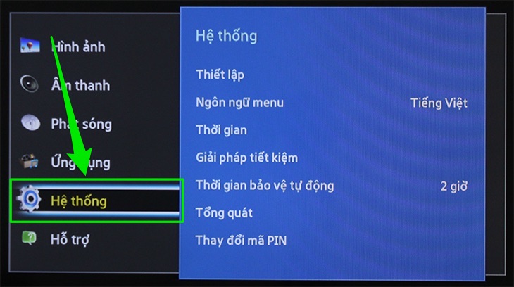 Chọn Hệ thống