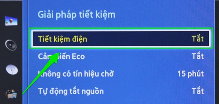 Chọn Tiết kiệm điện