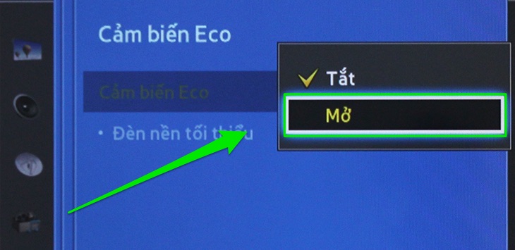 Mở cảm biến Eco