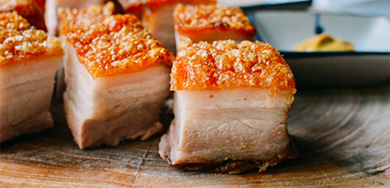 Thịt heo nướng da giòn