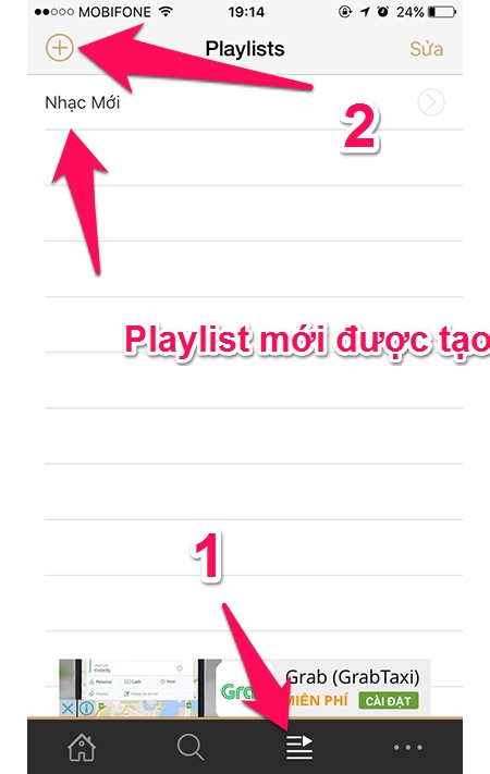 Tạo playlist video mới - cach-nghe-nhac-tren-youtube-khi-tat-man-hinh-hoac-lam-viec-khac-tren-iphone