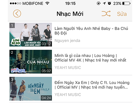 Playlist nhạc được tạo - cach-nghe-nhac-tren-youtube-khi-tat-man-hinh-hoac-lam-viec-khac-tren-iphone