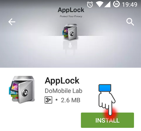 Cách khóa ứng dụng trên điện thoại Android > Truy cập vào CH Play