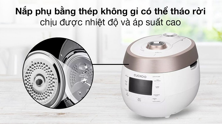 Nồi cơm áp suất điện tử Cuckoo 1.8 lít CRP-RT1008F/WHPGVN