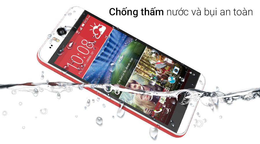 HTC Desire Eye còn có khả năng chống bụi và nước