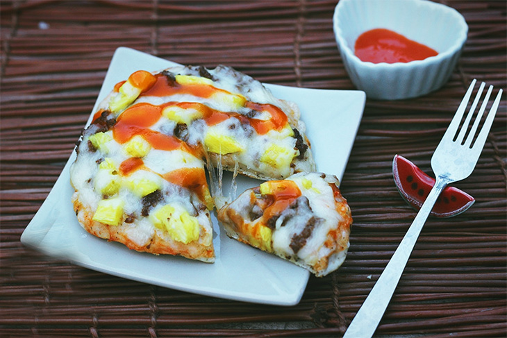 Cách làm bánh pizza bằng nồi cơm điện cực dễ > Cách làm bánh pizza bằng nồi cơm điện