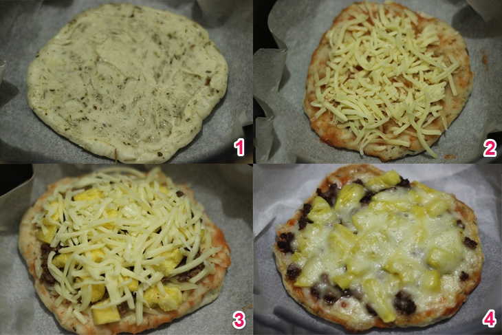 Cách làm bánh pizza bằng nồi cơm điện cực dễ > Cách làm bánh pizza bằng nồi cơm điện