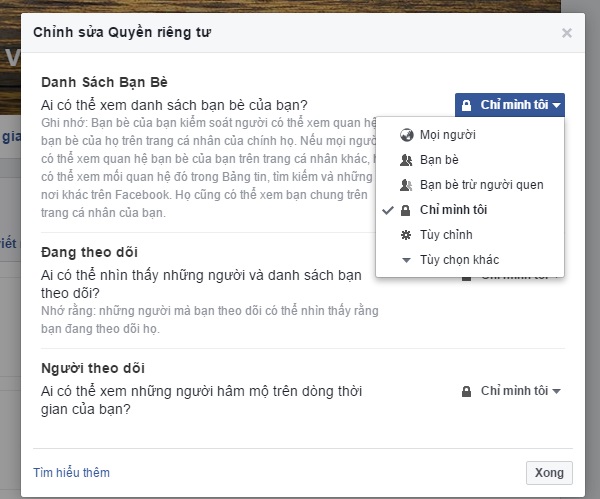 thủ thuật facebook