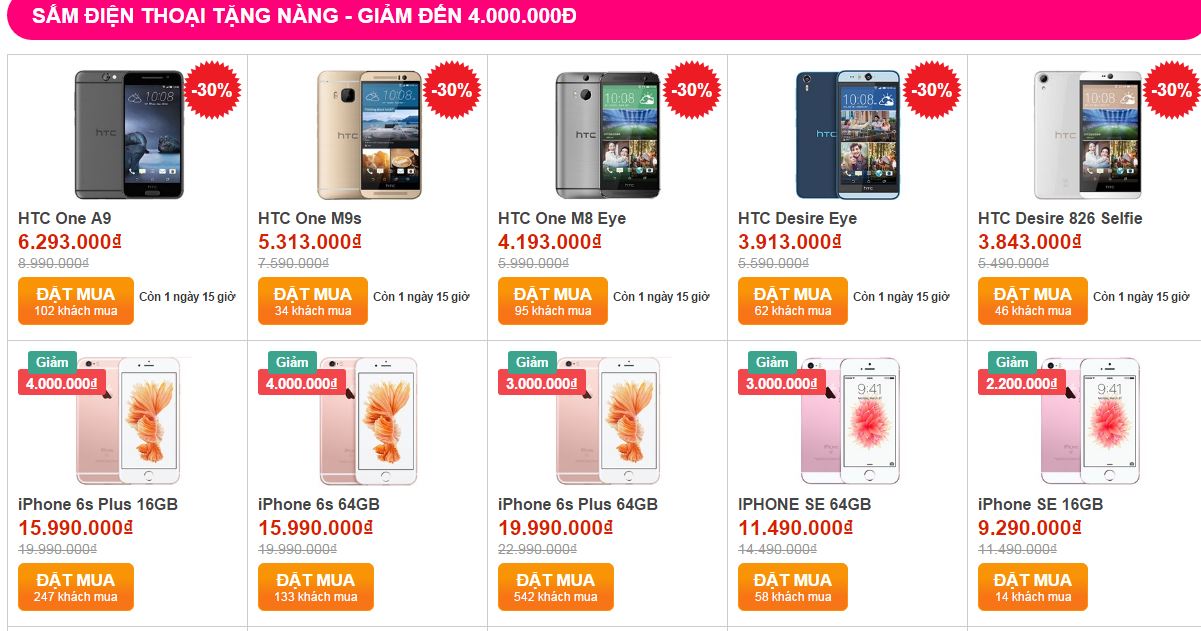 Mừng 20.10 - Mua iPhone giảm sốc 4 triệu và hàng chục dế xịn khác