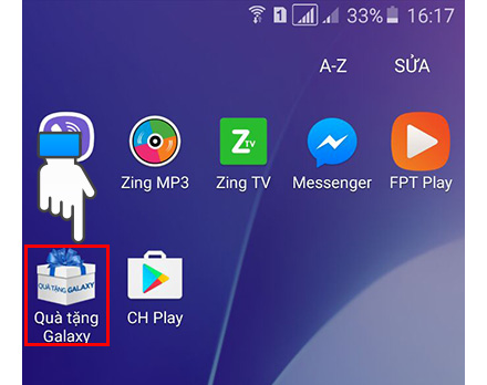 Hướng dẫn sử dụng quà tặng Galaxy trên điện thoại Samsung