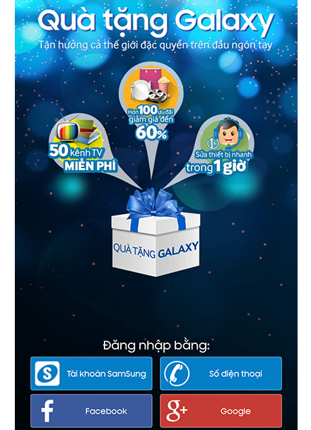 Hướng dẫn sử dụng quà tặng Galaxy trên điện thoại Samsung
