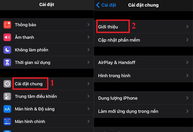 Cập nhật lại Carrier Settings iPhone