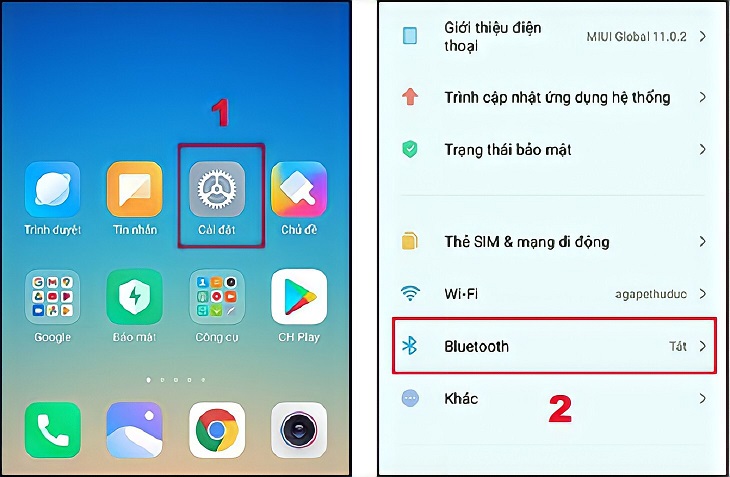 Bật Bluetooth