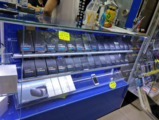 Nơi duy nhất trên thế giới còn bán Samsung Galaxy Note 7