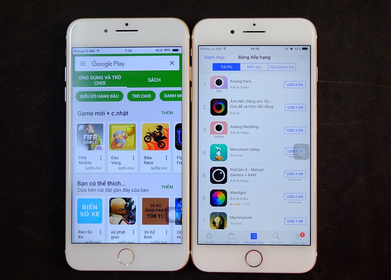 Hệ điều hành iOS đã trở thành điểm nhấn giúp phân biệt giữa hàng thật và hàng nhái