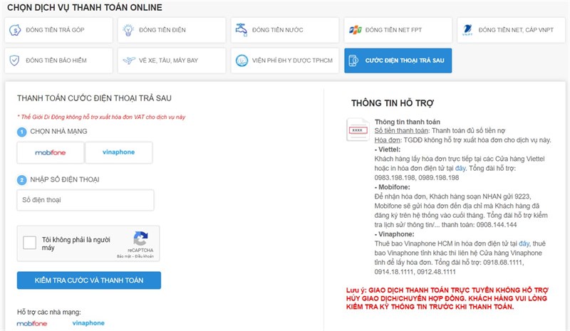 Cách nạp tiền điện thoại trả sau-7 Cách nạp tiền điện thoại trả sau-7