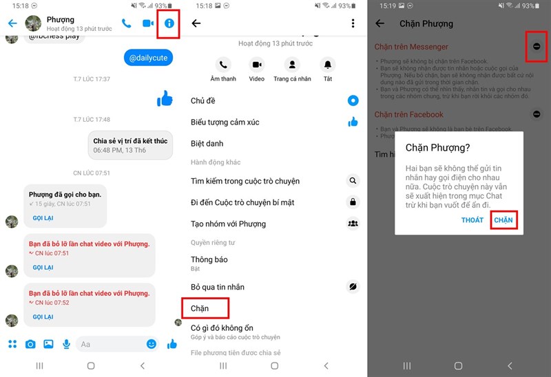 Tại sao chặn Messenger vẫn nhắn tin được?