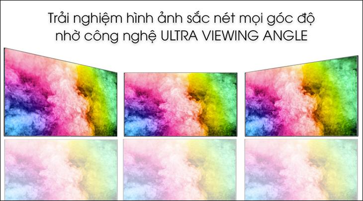 10 lý do bạn nên mua tivi Samsung 4K cho gia đình trong dịp Tết 2022 > Ultra Viewing Angle được trang bị trên Smart Tivi QLED Samsung 4K 55 inch QA55Q95T