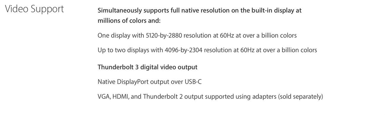 MacBook Pro 15 mới hỗ trợ 4 màn hình 4K, 2 màn hình 5K MacBook Pro 15 mới hỗ trợ 4 màn hình 4K, 2 màn hình 5K