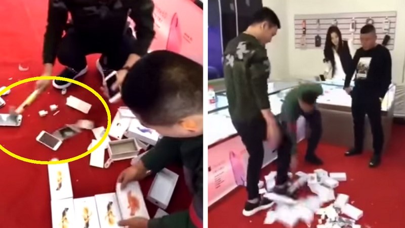 Bị coi thường, thanh niên Trung Quốc mua hết iPhone và đập nát cả tiệm di động Bị coi thường, thanh niên Trung Quốc mua hết iPhone và đập nát cả tiệm di động