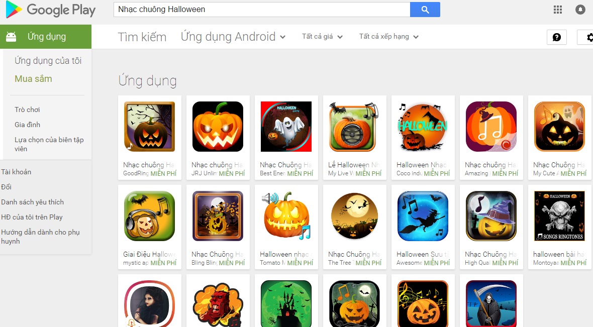 Nhạc chuông Halloween Nhạc chuông Halloween