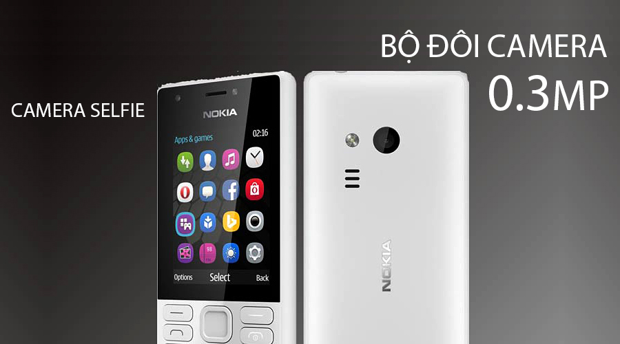 Nokia 216 pin 19 ngày chờ, camera trước có flash chính thức lên kệ TGDĐ Nokia 216 pin 19 ngày chờ, camera trước có flash chính thức lên kệ TGDĐ
