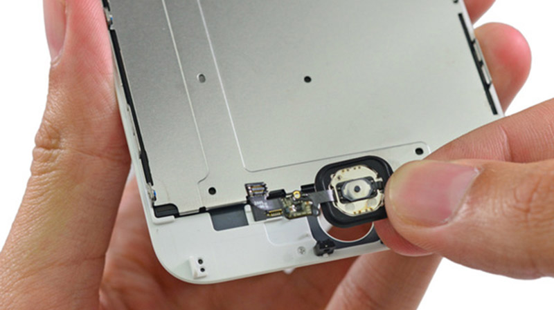 nút home của iphone 6 nút home của iphone 6 sẽ không dùng được vân tay nếu thay thế home khác