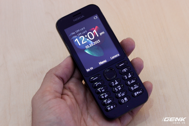 nokia222 Nokia 222 phiên bản đen bóng thời thượng, 2 SIM 2 sóng, giá dưới 1 triệu đồng