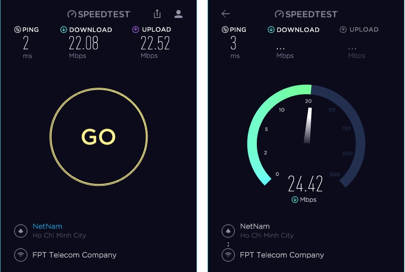 Mời bạn tải về Speedtest phiên bản 