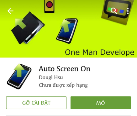 Ứng dụng Auto Screen On