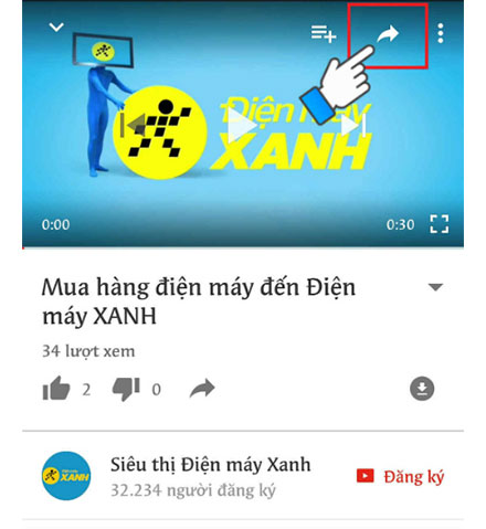 Vào youtube xem một video bất kỳ