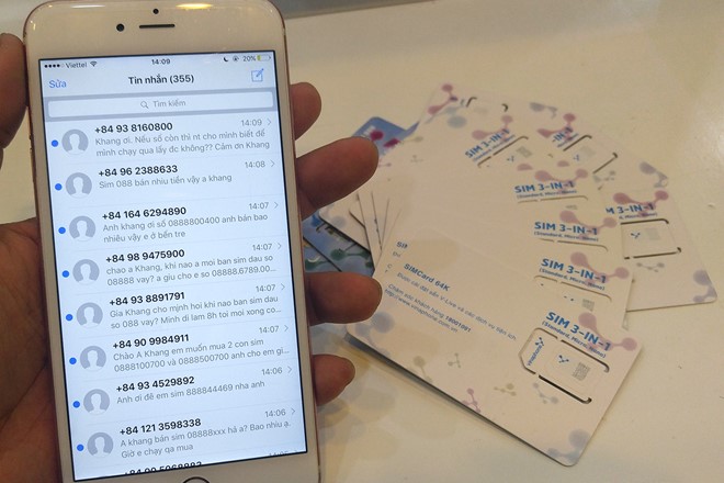 Thuê bao trả trước phải kê khai lại tên tuổi trước 1/9/2017