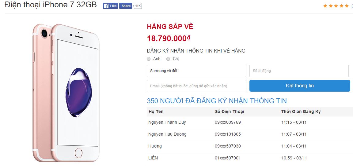 Bảng giá thay màn hình iPhone 11 Pro Max chính hãng Thegioididong