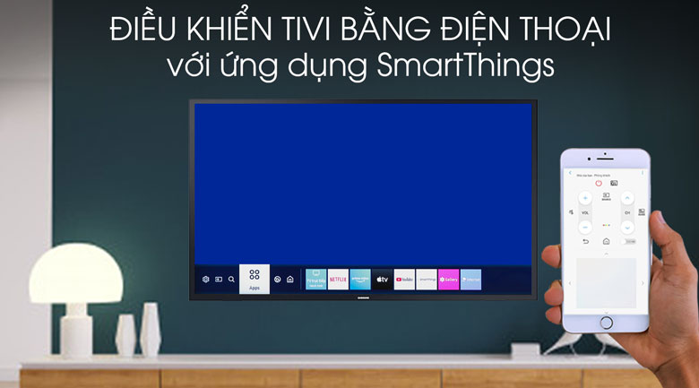 Bạn có thể điều khiển tivi Samsung bằng điện thoại rất tiện lợi thông qua ứng dụng SmartThings