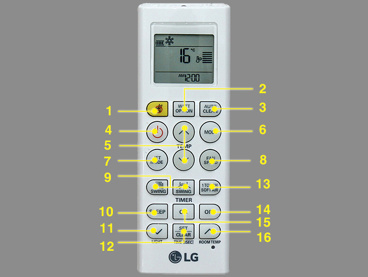 Remote điều hòa LG V13APQ 