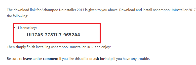 Miễn phí bản quyền Ashampoo UnInstaller 2017 trị giá 1,3 triệu