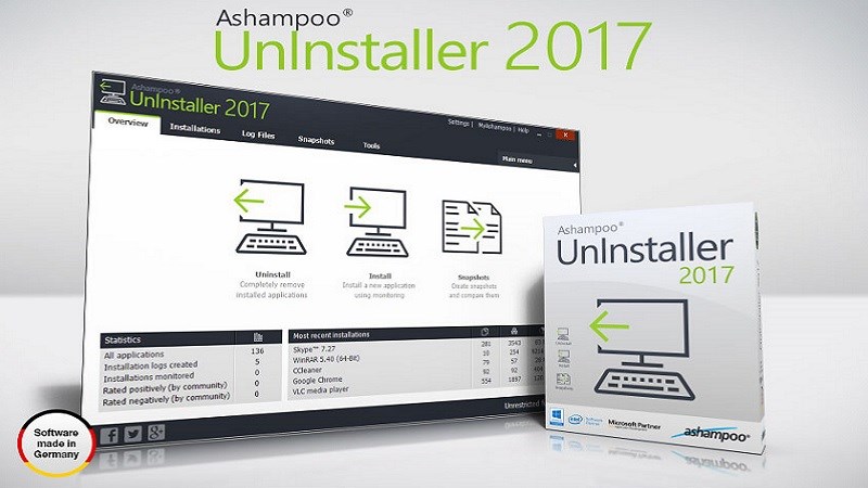 Miễn phí bản quyền Ashampoo UnInstaller 2017 trị giá 1,3 triệu