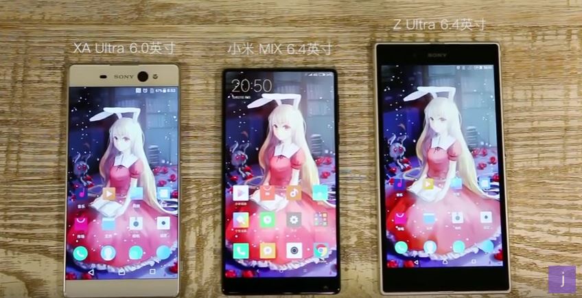 Xem video Xperia XA Ultra, Xperia Z Ultra đặt cạnh Xiaomi Mi MIX Xem video Xperia XA Ultra, Xperia Z Ultra đặt cạnh Xiaomi Mi MIX