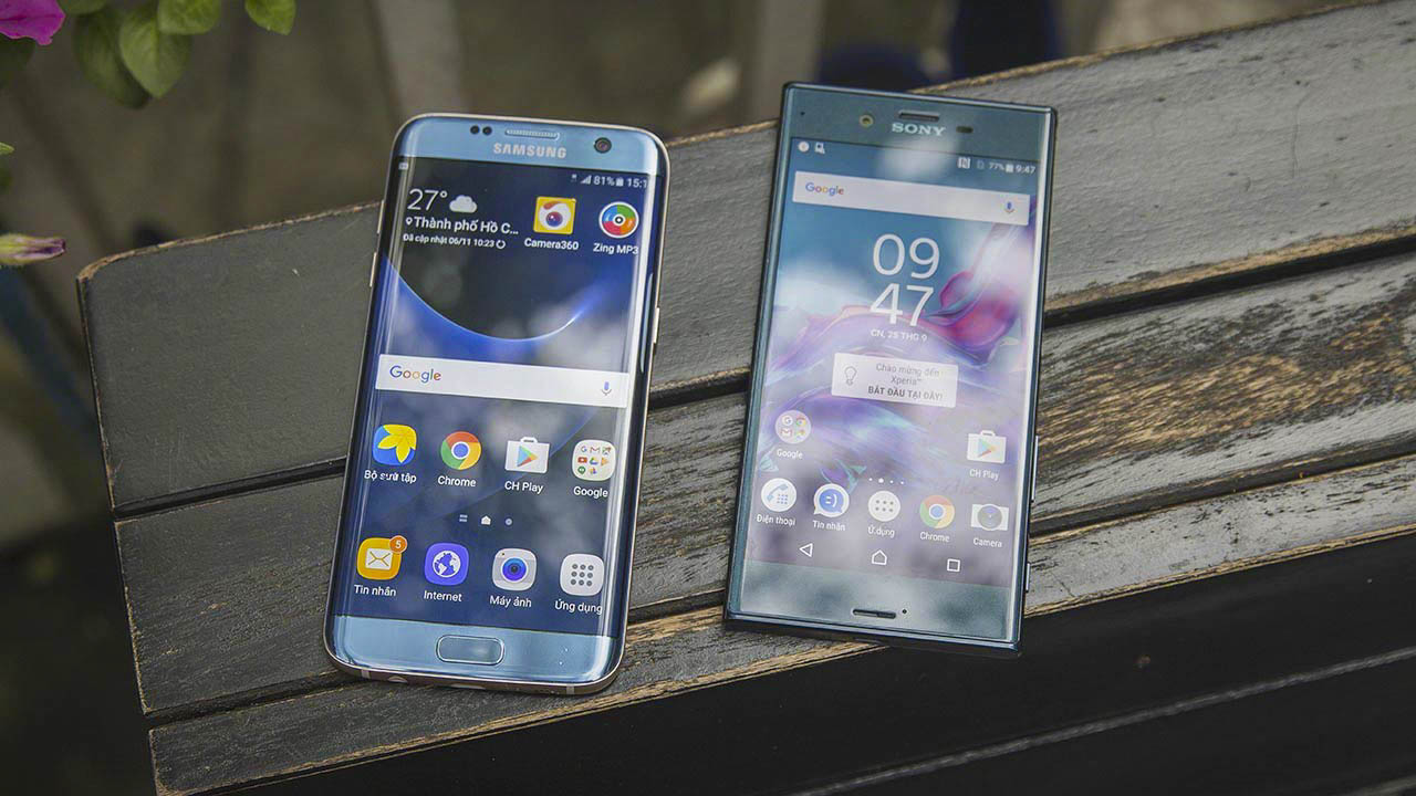 đọ dáng S7 Edge và Xperia XZ đọ dáng S7 Edge và Xperia XZ