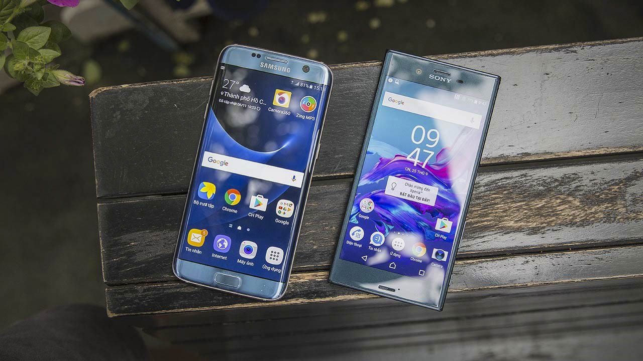 đọ dáng S7 Edge và Xperia XZ đọ dáng S7 Edge và Xperia XZ